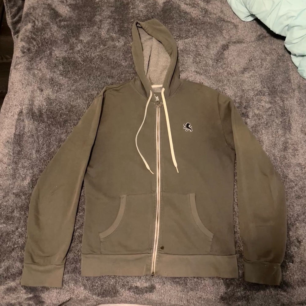 Dark Gray Express Zip-Up Jacket- Mens Size Small
